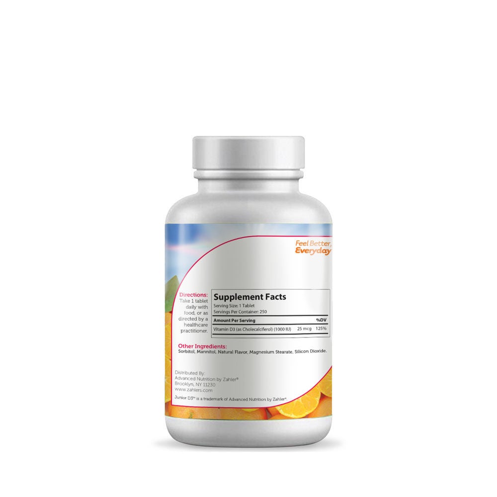 Junior D3&trade; - 250 Tablets (250 Servings)